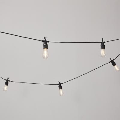 China 4 Functions S14 Modern Simple Outdoor Yard Holiday Lighting Garden Powered Solar String Lights With Bulbs for sale