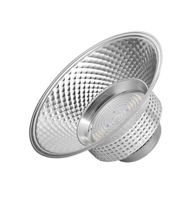 China Warehouse Low Price Shape Round Light Gouache Silver 200w High Bay Light for sale