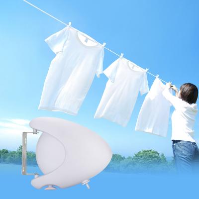 China Modern Retractable 15m Lundry Wall Mounted Single Cloth Line Sting Rack for sale