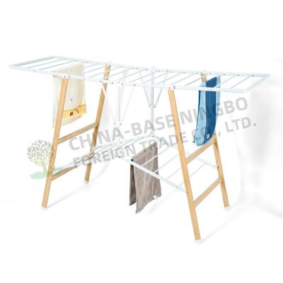 China Traditional Expandable Clothes Drying Rack Butterfly Style Clothes Hanger Fast Drying Rack for sale