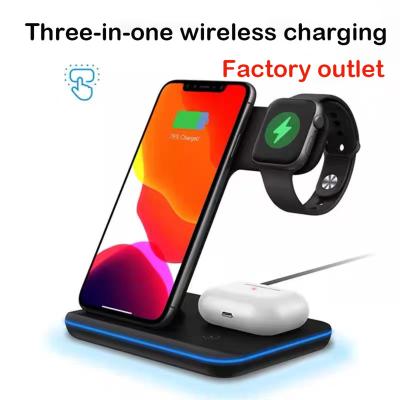 China Mobile Phone Top Sales Product 3 In 1 Fast Wireless Charger PD15W Wireless Phone Charger for sale