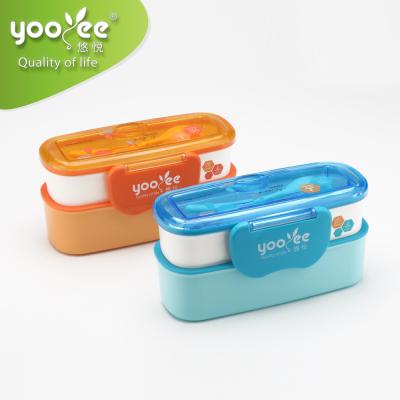 China Feature Eco - Friendly Microwavable And Food Grade PP Plastic Material Bento Lunch Box for sale