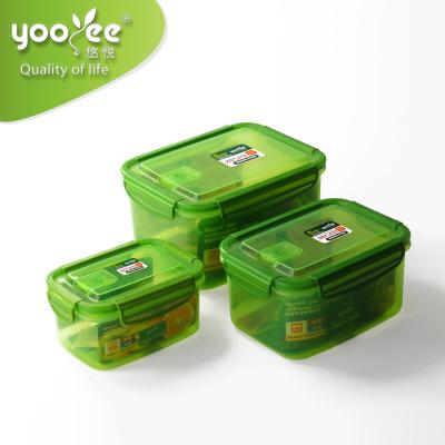 China 3pcs Freshness Preservation Set Airtight Kitchen Food Storage Food Containers for sale