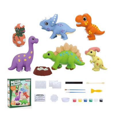 China Other Kids Early Learning DIY Toys Gypsum Mold Plaster Dinosaurs Unicorn Princess Aviation Dessert Painting Drawing Animal Themes for sale