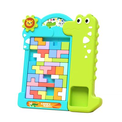 China Crocodile Tetris 3D Puzzle Children Intelligence Toys Toddler Jigsaw Puzzles For Kids Cartoon DIY Animal Early Educational Game Set 31*5*36 for sale