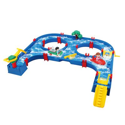 China 57PCS Water Park Summer Game Water Way Educational Tabletop Games Toys For Children 42.8*32.2*15.1cm for sale