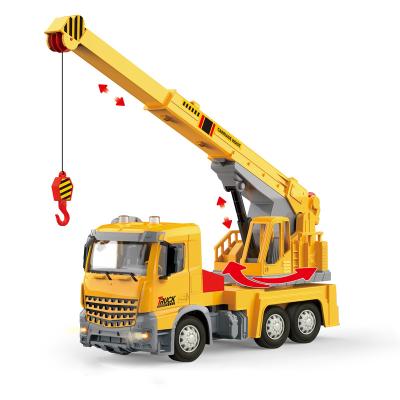 China R/C 27Hz 4 channel construction engineering vehicle toys plastic crane truck rc car remote control kids for sale