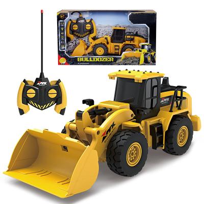 China Remote Control R/c 6 Channel Excavator Loader Construction RC Tractor Toys Trucks For Kids for sale