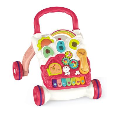 China Musical baby walker with small wheels prices for baby with piano table for sale