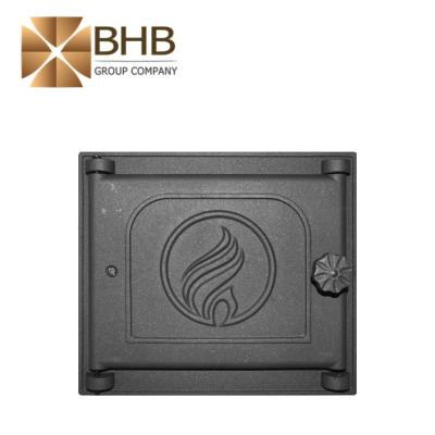 China Modern Attractive Designs Long Life Cast Iron Fireplace Stove Door for sale