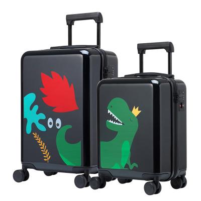 China Cute PC Children's Bromen ONEBOX Cartoon Trolley Case Travel Luggage Suitcase Trolley Bag for sale