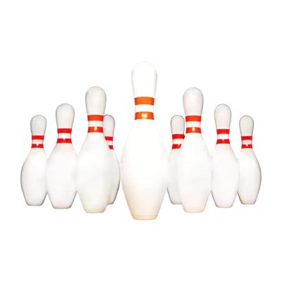 China Witte op maat gemaakte bowlingballen voor buitenspelletjes Houten bal Bowling pin Bowling spel Te koop