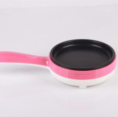 China Hot Selling Car Pre-Seasoned Around Electric Stainless Steel Non Stick Mini Egg Fry Pan For Car Use for sale