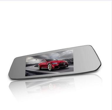 China Motion Detect 7 Inch Full Hd Fhd 1080P Dual Camera User Manual Rearview Mirror Car Dvr Video Recorders for sale