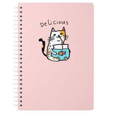 China Customizable Soft Cover A5 Color Printing PU Soft Cover Kawaii Notebook Journal Diary Book and Notebooks for sale