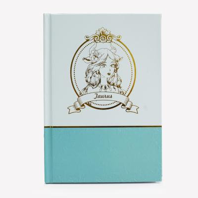 China Inside pocket; Gold hot stamping. 2020 Notebook Embossing A5 Office Supplies Hardcover Book With Taurus Special Design Constellation for sale