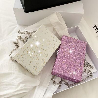 China New Arrival Single Shoulder Bling Sequin Star Waterproof Clutches Wedding Even Purse Glitter Bag Clutch for sale