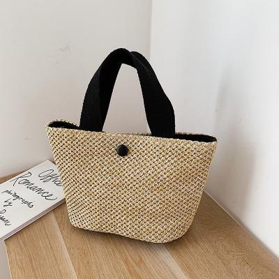 China Hot Selling Beach Straw Bags Purses Trendy Women's Fashion Pastoral Woven Handbags 2022 New for sale