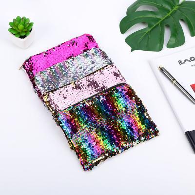 China School Pen Bags Amazon Zipper Double Sided Sequin Cosmetic Bag Pencil Case Bags School With Glitter for sale