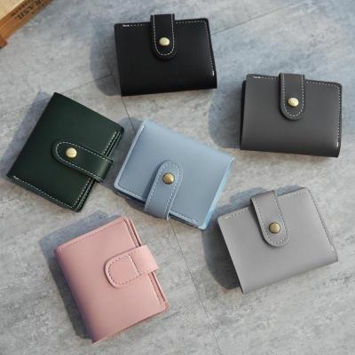 China 2021 New Design Waterproof Small Coin Purse Vintage Clasp Ladies Wallets Simple Custom Card Holder for sale