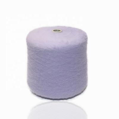 China China Supplier 100% Nylon Wool Imitation Mink Antistatic Smart Blue Fur Yarn Knitting Yarn With Cheap for sale