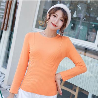 China 2019 new 28% nylon 22% nylon 50% polyester anti-pilling sweater round neck thin soft knitted sweater for sale