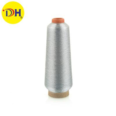 China MX Type Anti-bacteria 100% Polyester Metallic Thread Silver Sewing Thread For Garment Accessories for sale