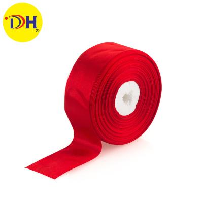 China Double Face 100% Polyester Double Face Satin Ribbon For Clothing for sale