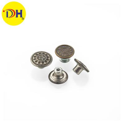 China Apareal Four 15MM Metal Snap Button Press Stud Workable Zinc Alloy Set for sale