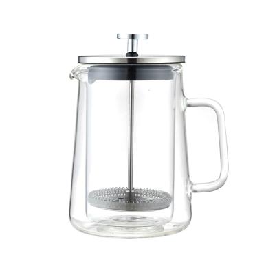 China 350ml 600ml 1000ml Lid Cafetiere Prensa Francesa Travel Coffee Stainless Steel Viable Bamboo French Press for sale