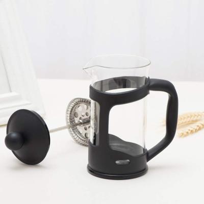 China Eco - Friendly Cheap Plastic Glass French Press , Coffee Plunger Cold Brew Coffee Maker for sale