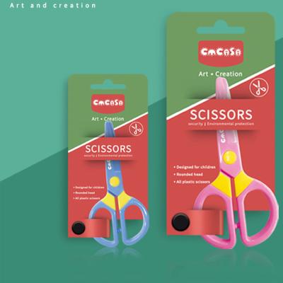 China Safe and healthy products. BSCI Labor Inspection Child Safety Paper Cutting Scissors Prevent Hand Injured Scissors Children's Blue Scissors for sale