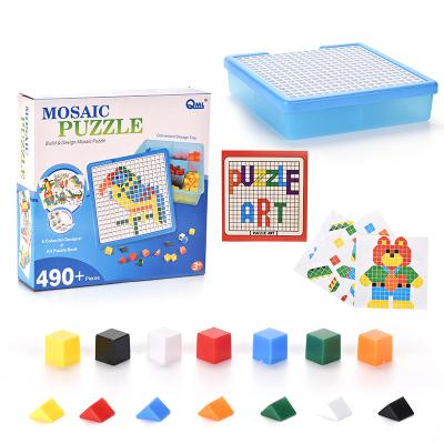 China Safe and healthy products. BSCI Labor Inspection Children's Day Gift Mosaic Puzzle Toy 490pcs Quality M7a Indoor Game Good For Children for sale