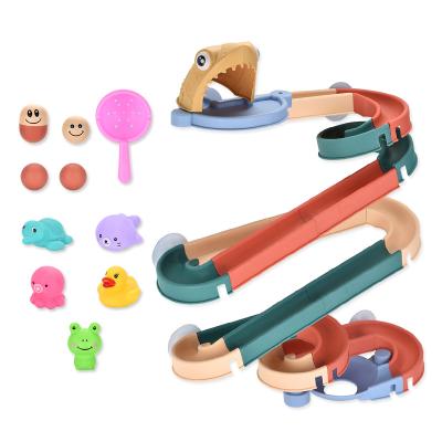 China Safe and healthy products. BSCI Labor Inspection Educational Safe Non-Toxic Children Play Water Building Blocks Water Track Blocks Kids Bath Toy for sale