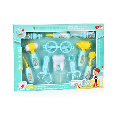 China Safe and healthy products. Hot Selling BSCI Labor Inspection Amazon Children's Toy Set Role Playing Children's Educational Doctor Toy Set Of 12 for sale