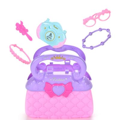 China Safe and healthy products. BSCI Labor Inspection China Factory Cosmetic Set Children Toy Set For Kids Cosmetic Toys ABS Handbag for sale