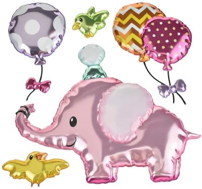 China Newest Customair UV Resistant Bubble Shell Stick Air Balloon Elephant Cartoon Blister Bump Sticker for sale