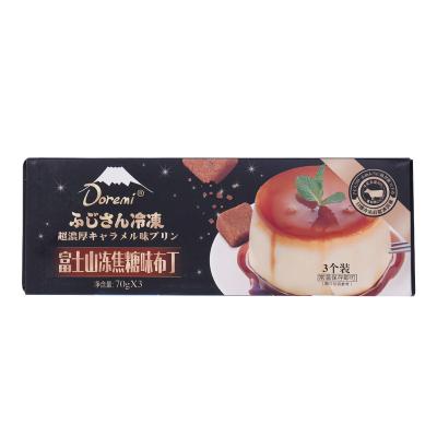 China Factory Natural Stock Favorite Kids Mount Fuji Caramel Flavor Frozen Fruit Jelly Pudding for sale