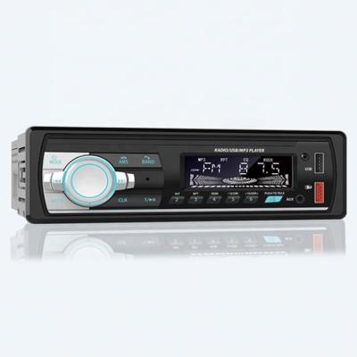 China 1 Car Short Mp3 Player FM Radio USB Stereo Handsfree BT Colorful Lightweight DIN AUX Stereo Card. for sale