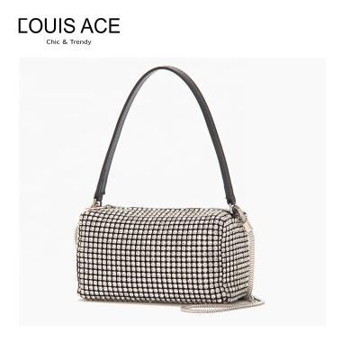 China Latest Women \ Fashion Banquet Bag Diamond Decoration Bag Creative Small Square Luxury Fashion Banquet Bag for sale