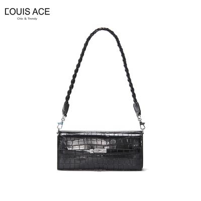 China New Arrival Lady's Elegant Bag Design Shoulder Bag Leather Purses and Handbag Simple Style Armpit Bag for sale