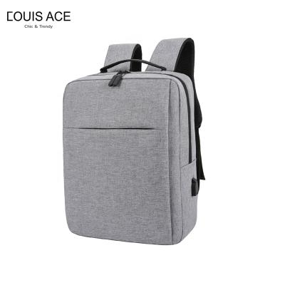 China With USB logo OED/ODM style custom simple backpack travel bag with large capacity simple design laptop bag laptop backpack bag for sale