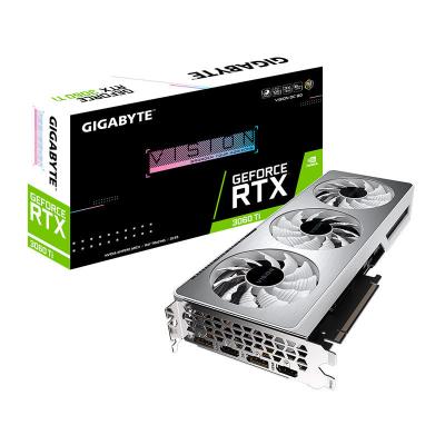 China Used Gigabyt Geforce Desktop 384bit RTX 3060ti 8G Workstation Budget Friendly Graphics Card Used For Gaming Computer Laptop for sale