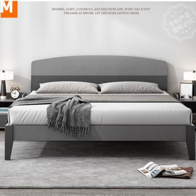 China Modern Cheap Price Wooden Modern Cheap Price E1 Board King Queen Single Size Bed Camas Lit Bedroom Furniture for sale