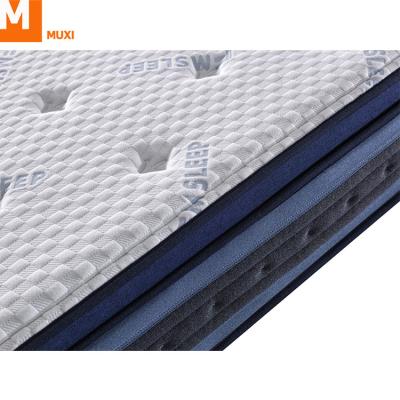 China Comfortable/Strength/Tenacity Rollable MUXI Palm Wholesale Price Furniture Gel Infused Memory Foam Box Bubble Bed Double Mattress Topper for sale