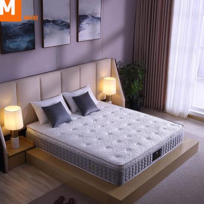 China Comfortable/Strength/Tenacity Firm Hard Mattress Knitted Design 30cm Cloth Filling Cotton Spring Pocket Mattress Foam Large for sale