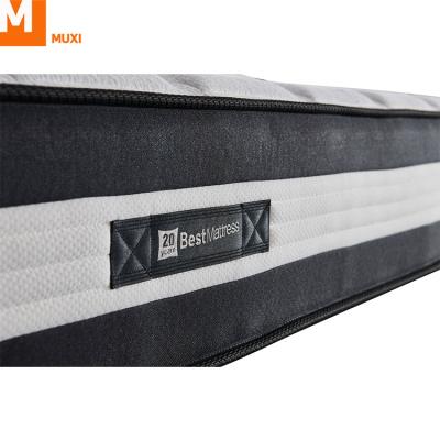 China Hot selling natural mattresses comfortable/strength/toughness MUXI bed latex spring mattress foam big in box with low price for sale