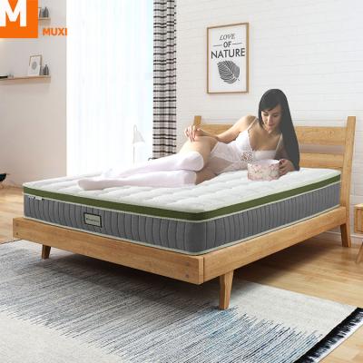 China Comfort/Strength/Tenacity Bamboo Knitted Mattress Queen Spring Pocket Mattress 5 Foam High Density Fabric Online Hard Bed Order Mattress for sale