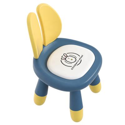 China Safety Confortable baby dining plastic chair rabbit shape plastic chair kids stool antiskidl kids plastic stool for sale