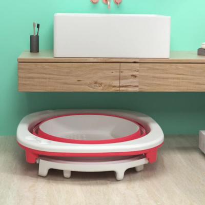 China Sustainable Plastic Adult Collapsible Bathtub Folding Adult Bathtub Basin for sale